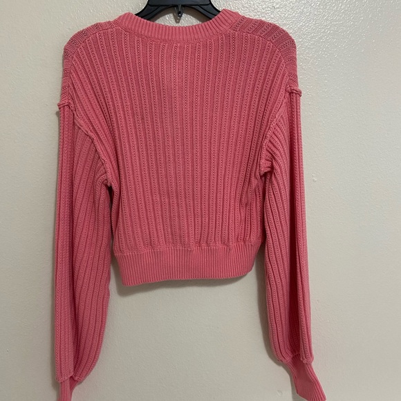 💗NWT Free People All Yours Cardigan in Bubblegum - Picture 11 of 14